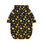 Bitcoin And Ethereum Pattern Print Dog Zip Up Hoodie