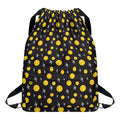 Bitcoin And Ethereum Pattern Print Drawstring Backpack