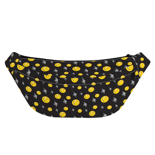Bitcoin And Ethereum Pattern Print Fanny Pack
