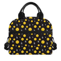 Bitcoin And Ethereum Pattern Print Insulated Lunch Bag