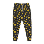 Bitcoin And Ethereum Pattern Print Jogger Pants