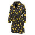 Bitcoin And Ethereum Pattern Print Men's Bathrobe
