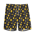Bitcoin And Ethereum Pattern Print Men's Athletic Shorts