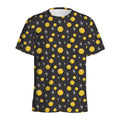Bitcoin And Ethereum Pattern Print Men's Athletic T-Shirt
