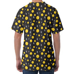 Bitcoin And Ethereum Pattern Print Men's Velvet T-Shirt