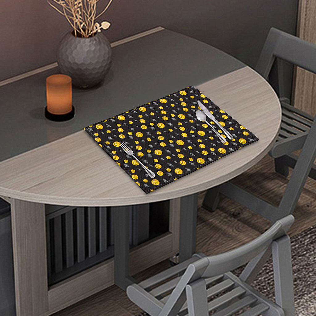 Bitcoin And Ethereum Pattern Print Placemat