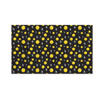 Bitcoin And Ethereum Pattern Print Polyester Flag