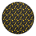 Bitcoin And Ethereum Pattern Print Round Blanket