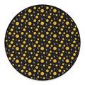 Bitcoin And Ethereum Pattern Print Round Floor Mat