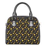 Bitcoin And Ethereum Pattern Print Shoulder Handbag