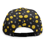 Bitcoin And Ethereum Pattern Print Snapback Cap