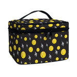 Bitcoin And Ethereum Pattern Print Travel Makeup Bag