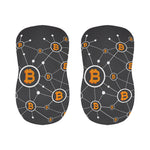 Bitcoin Connection Pattern Print Bar Stool Covers