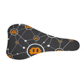 Bitcoin Connection Pattern Print Bicycle Seat Cover