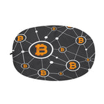Bitcoin Connection Pattern Print Car Side Mirror Covers