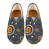 Bitcoin Connection Pattern Print Casual Shoes