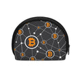 Bitcoin Connection Pattern Print Coin Purse