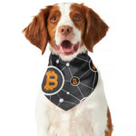 Bitcoin Connection Pattern Print Dog Bandana