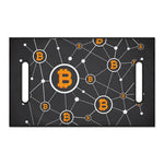 Bitcoin Connection Pattern Print Golf Cart Seat Cover