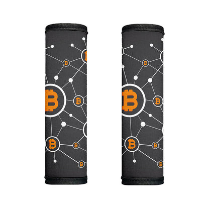 Bitcoin Connection Pattern Print Handle Covers