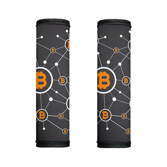 Bitcoin Connection Pattern Print Handle Covers
