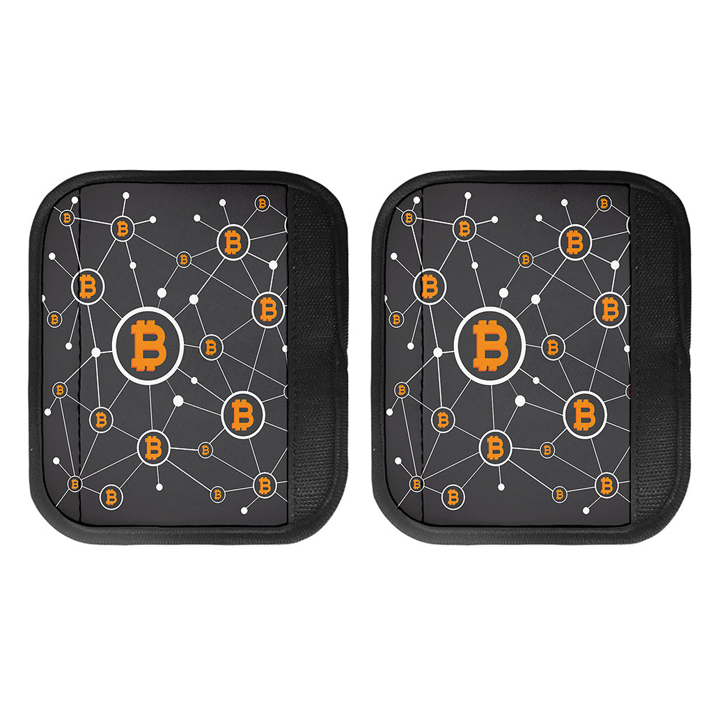 Bitcoin Connection Pattern Print Handle Covers