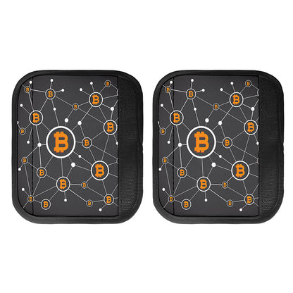 Bitcoin Connection Pattern Print Handle Covers
