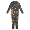 Bitcoin Connection Pattern Print Jumpsuit