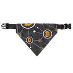Bitcoin Connection Pattern Print Over The Collar Dog Bandana
