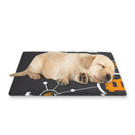 Bitcoin Connection Pattern Print Pet Cooling Mat Cover