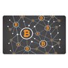 Bitcoin Connection Pattern Print Polyester Doormat