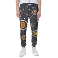 Bitcoin Connection Pattern Print Joggers