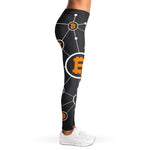 Bitcoin Connection Pattern Print Women's Leggings