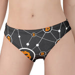 Bitcoin Connection Pattern Print Women's Panties