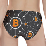 Bitcoin Connection Pattern Print Women's Panties
