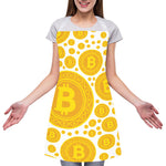 Bitcoin Crypto Pattern Print Adjustable Apron