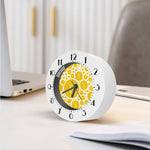 Bitcoin Crypto Pattern Print Alarm Clock