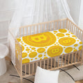 Bitcoin Crypto Pattern Print Baby Crib Sheet