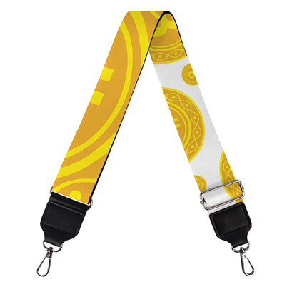 Bitcoin Crypto Pattern Print Bag Strap