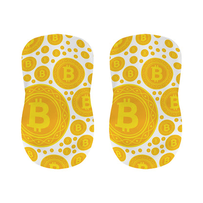 Bitcoin Crypto Pattern Print Bar Stool Covers