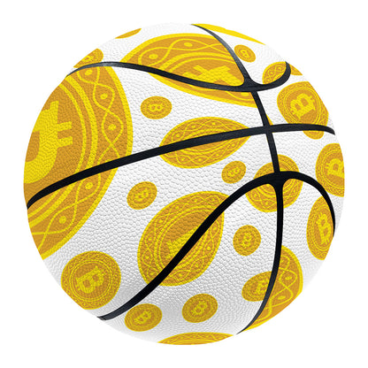 Bitcoin Crypto Pattern Print Basketball