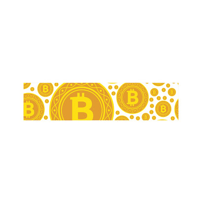 Bitcoin Crypto Pattern Print Bed Runner