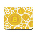 Bitcoin Crypto Pattern Print Bifold Wallet