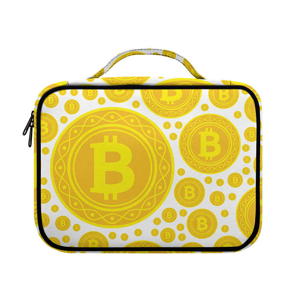 Bitcoin Crypto Pattern Print Briefcase Bible Bag