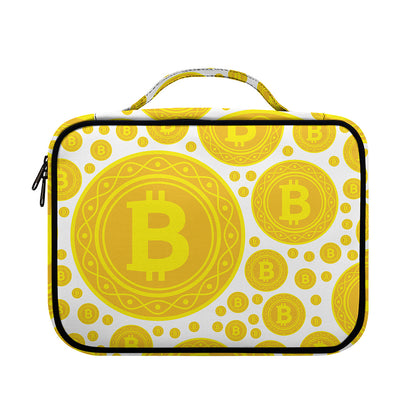 Bitcoin Crypto Pattern Print Briefcase Bible Bag