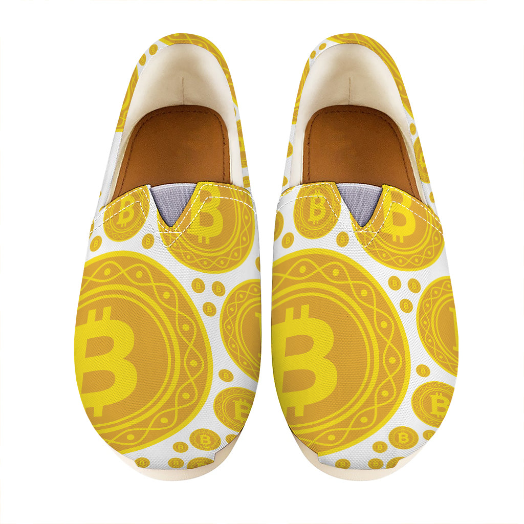 Bitcoin Crypto Pattern Print Casual Shoes