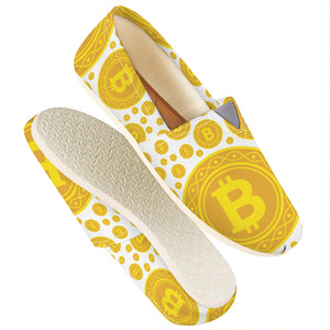 Bitcoin Crypto Pattern Print Casual Shoes