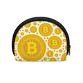 Bitcoin Crypto Pattern Print Coin Purse