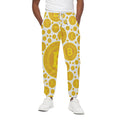 Bitcoin Crypto Pattern Print Cotton Sweatpants