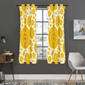 Bitcoin Crypto Pattern Print Grommet Curtain Panels